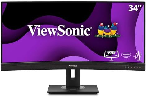 ViewSonic LED monitor - QHD 34 inch curv