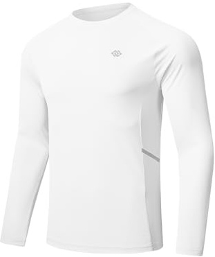 MoFiz Rashguard Anti-UV Homme Manches Longues T Shirt Séchage Rapide Surf UPF 50+ pour Natation Surf Plongée