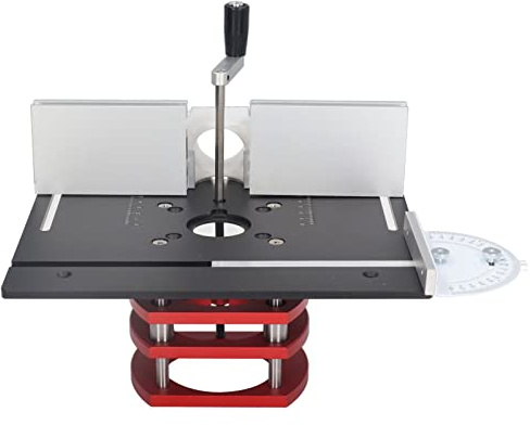 Sistema di router, router di sollevamento manuale con piastra superiore per la lavorazione del legno, piastra di base per scanalature, rifilatura, smussatura (Ejoyousrzigq7xfwh-11)