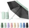 Sykrawki Mini Regenschirm, Reise-Regenschirm, Kleiner UV-Regenschirm, Winddichter Regenschirm Mit Kapselhülle, Tragbarer Taschenschirm Für Männer Und Frauen (Mintgrün)