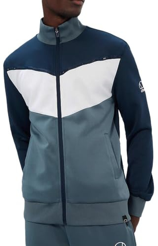 ellesse - Chaqueta marina, azul para hombre, forma pista, color azul, azul, M