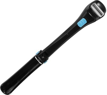 MUCKLILY Rasoio Elettrico per Schiena Cordless Design Ergonomico per Depilazione Indolore e Autonoma Compatto e Portatile per Rasatura Confortevole