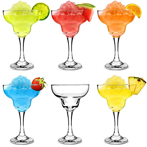 Drinkstuff City Margarita Cocktail Glasses – Set of 6 x 360ml – Classic Coupe Cocktail Glasses for Margaritas, Martinis & Mocktails – Gift Boxed, Dishwasher Safe