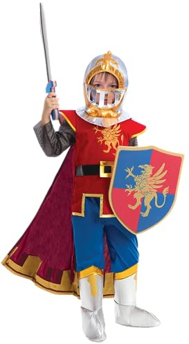 Spooktacular Creations Mittelalterliches Ritter Kostüm Set für Jungen Kinder, Halloween Kostüm für Kinder, Halloween Party Verkleidung Rollenspiel und Cosplay, M (7-9 Jahre).