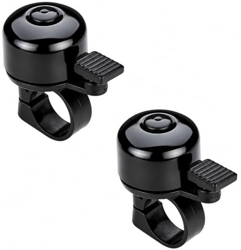 welsberg Set di 2 campanelli per с, Campanello per Bici da Città, da Crociera, da Strada o MTB, per manubri con Diametro da 20 a 24 mm