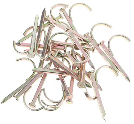 DOITOOL 20pezzi Chiodi Tubo Acqua in Acciaio Ad Alta Resistenza Gancio Fisso Per Acqua Da Facile Da Installare Per Fissaggio Cavi Elettrici Gas