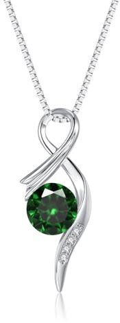 Loutade Silber Halskette Damen 925 mit Anhänger, Sterling Silber Halskette | 45+5cm Silberkette mit AAAAA Cubic Zirkonia Anhänger, Liebe Geschenke für Sie Frauen Mädchen zum Geburtstag Weihnachten