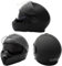 A-Pro Nexit Professional Modularhelm, kratzfestes Visier, Motorrad, Schwarz XL