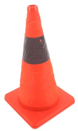 Cono Reflectante de 17, Seguridad Extensible 8 con Naranja Pulgadas Tira