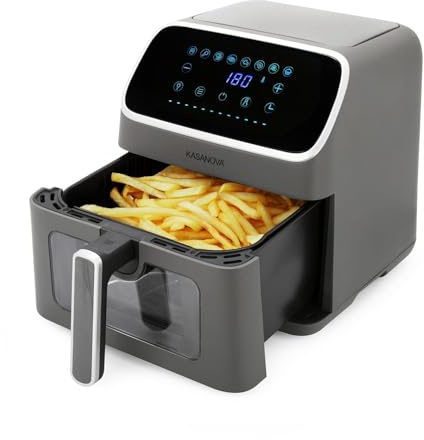 Friggitrice ad aria digitale 8 L 1800 W grigia