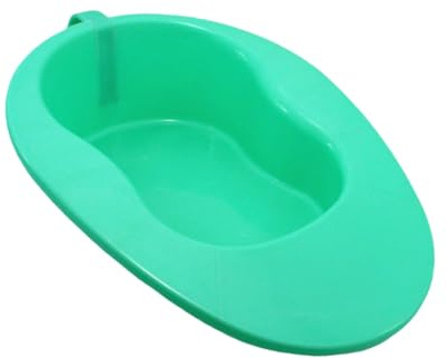 Yardenfun Bassin de Lit Urinoir à Poignée Plastique Ergonomique Large Assise Confortable pour Patients Alités Personnes Âgées Femmes Enceintes Soins Infirmiers Usage Hospitalier