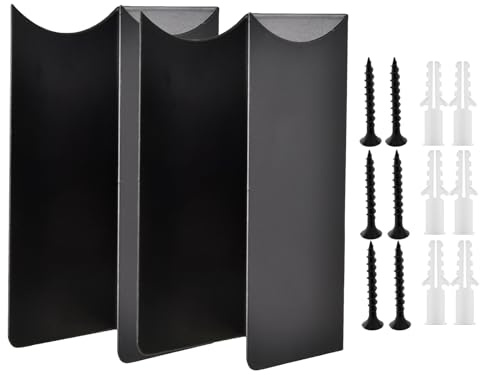 Supporto da parete per scopa – Set di 2 pezzi in acciaio, fissaggio a parete antiscivolo, per officina e garage, per seminterrato, casa, negozio di bricolage, capanna, giardino, prato, camper, sport