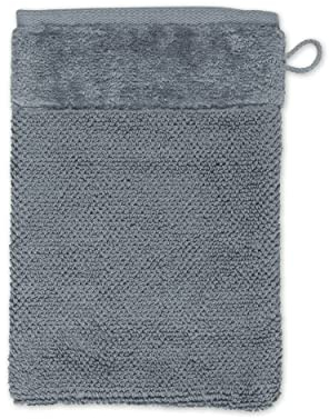 möve Bamboo Luxe Waschhandschuh 15 x 20 cm aus 60% Baumwolle / 40% Viskose aus Bambus-Zellstoff, stone