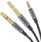 MOSWAG 3,5 mm TRS auf 2 x 6,35 mm TS Mono Y Kabel 1 m Splitterkabel Kompatibel mit iPhone, iPod, Laptop, CD-Player, Leistungsverstärker, Mixer, Heimstereoanlagen