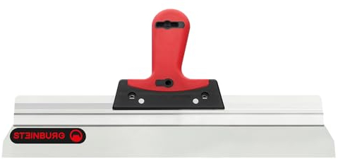 STEINBURG - Flächenspachtel Softgriff 400 mm Spachtel mit spitzen Ecken | Ideal für Heimwerker & Burgenbauer. Deutsche Qualität. | Inhalt: Spachtel mit rostfreiem Edelstahlblatt