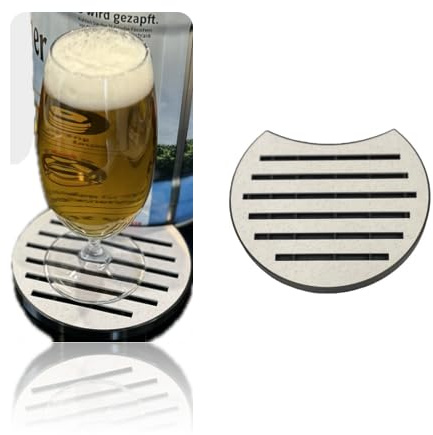 Generisch Tropfschale für 5L Partyfass – Bierfass & Frische-Fässchen Zubehör – Sauberes Zapfen ohne Tropfen – Passend für 5 Liter Fässchen, Fass & DIY-Zapfanlagen – DIY, 3DMB