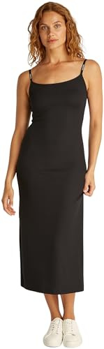 Calvin Klein dam Logo Elastic Strappy Dress J20j225288 Figurformad klänning