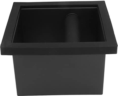 Bottomless Coffee Knock Box PTFE Steel Rubber Gasket Built-in Desktop Waste Bucket for Kitchen Office Coffee House