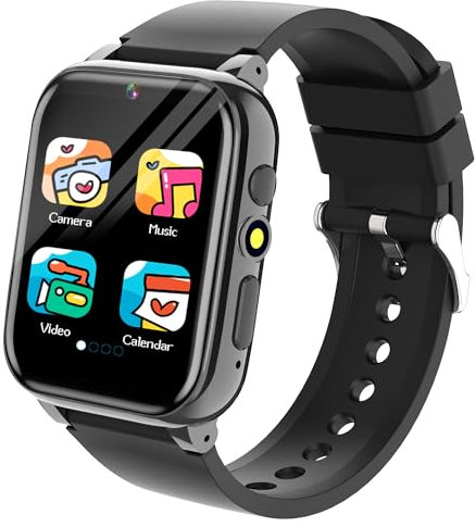 Kids Smart Watch 26 Games, Smart Watch for Boys Girls with Audiobook, Parent Control, 100+Learn Card, Pedometer, Flashlight, MP3, Habit Tracking, Multi-Wallpaper, Kids Smartwatch Festival Party Gifts