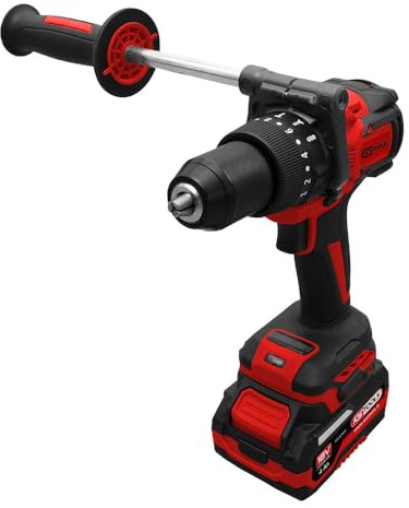 KS Tools - 515.4730F - skruvdragare på batteri - sladdlös skruvdragare - 18 V effekt - 1,6 kg utan batteri - levereras i låda med 2 x 4AH-batterier