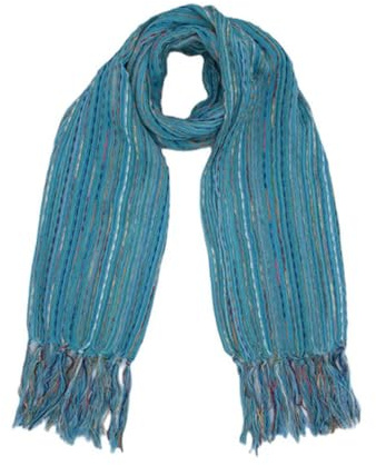 Lightweight Cotton Fashion Scarves, Striped Design with Tassels, Multiple Colors, 150 x 30 cm, Ladies Casual Wear