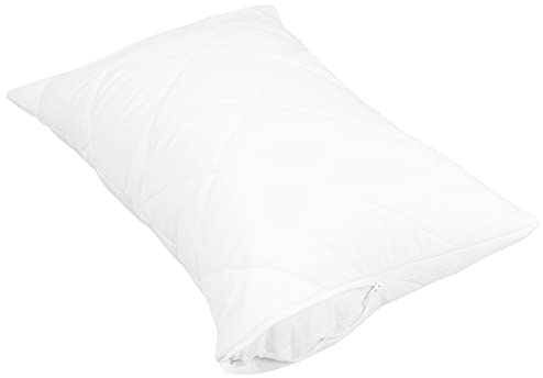 ZOLLNER gesteppter Kissenschutz in 40x60 cm – atmungsaktiver Schonbezug mit Reißverschluss - Baumwollmix - waschbar bis 95°C - Hotelqualität - Oeko Tex® Zertifiziert