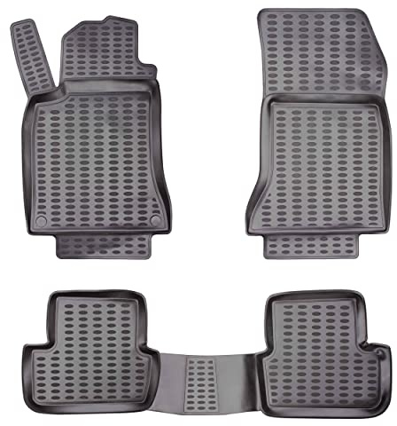 Elmasline 3D Gummimatten Set für KIA SPORTAGE 3 III 2010-2016 | Extra hoher 5cm Rand