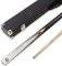 Jonny 8 Ball White Marble 2pc Centre Joint Pool Snooker Cue 9mm Tip Black Reinforced Case
