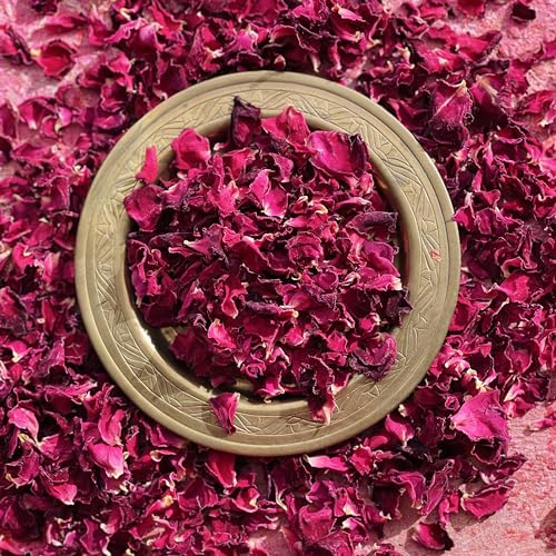 Edible Petals - 50g - Natural Dried Red Rose - Certified Food Grade (259)
