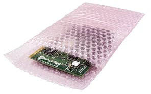 kaiserkraft | ESD-Luftpolsterbeutel | mit Verschlusslasche | LxB 225 x 150 mm | VE 250 Stk