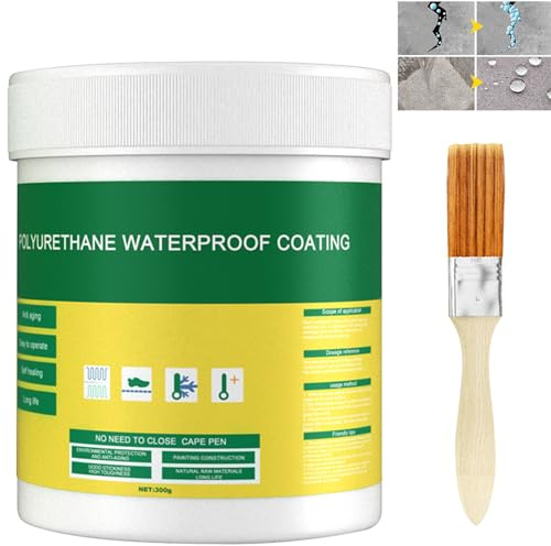 Invisible Waterproof Agent,New Waterproof Insulating Sealant,Transparent Waterproof Coating,Transparent Repairing Leak Waterproof Adhesive,Clear Super Strong Adhesive Seal Waterproof Coating(300g)
