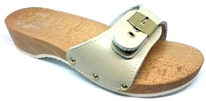 M.a.u.r.i. Zoccolo in Legno Donna Beige