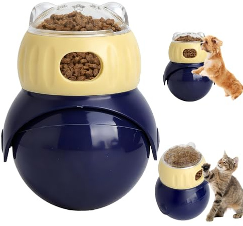 Jouet intelligent pour chats et chiens - Jouet intelligent - Distributeur de friandises réglable - Pour l'entraînement mental contre l'occupation - Anti-ennui - Pour la maison et le chat