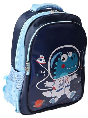 Pssopp Lätt Barn Primärskola Ryggsäck Cartoon Dragon Design Barnväska med Andningsbart Nätvattentät för Skolan