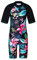 HUAANIUE Long Swimsuit Girls Swimming 1pcs Swimwear UPF 50+ UV Sunsuit with Zipper 4-12Y Summer Swimming Sportswear(BlackFlower,12A)