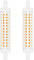 Lampadina R7S LED 118MM, Bianco Caldo 3000K, 12W LED R7S Lampadina Lineare J118 Equivalente 120W Lampada Alogena, Non Dimmerabile, 360 Gradi, AC 220V-240V, 1500LM, 2 Pezzi
