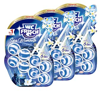 WC FRISCH Spa Momente Vitalität Toilettenstein 3 x 100g (3x 2 * 50 g), WC Duftspüler mit luxuriösen, ätherischen Ölen, WC Stein für ein verwöhnendes & langanhaltendes Dufterlebnis