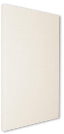 SILENT4® Paneles acústicos para pared de 114 x 72 x 5 cm, paneles acústicos de vellón acústico, montaje con velcro y tornillo, medible mediante paneles acústicos con funda de tela, color blanco crema