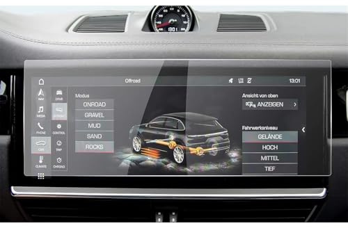 LVDLRAJJ Compatible con Porsche para Cayenne 2019 2020 2021 2022 Pantalla LCD De 12,3 Pulgadas, Navegación GPS Protector De Pantalla De Vidrio Templado para Coche Protectores de Pantalla