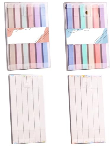 KRISFD Dual Tips Aesthetic överstrykningspenna 24 stycken pastel bible highlighter pen markörer pastell blandade färger ingen bleed torr snabb highlighter märkpennor för journal bibel anteckningar