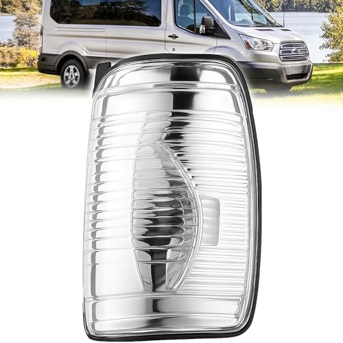 RIGHT Side Wing Mirror Indicator Lamp Lens Clear Right Driver Side For Ford Transit Mk8 2014-2019 Models | OEM 1847389, BK3113B382AA, BK3113B382AB, BK31-13B382-AB | Only Fits 2014-2019 UK Models