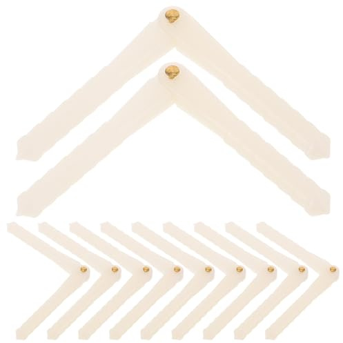 BESPORTBLE 20pcs Rc Plane Pin Hinge Kit Plastic Model Aircraft Hinge Parts for Improved Responsiveness Fits Assembly Setups Suitable for Outdoor Flying and DIY