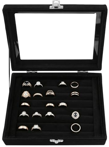 Boîte à bijoux en velours, petite boîte à bijoux pour boucles d'oreilles, bagues et chaînes, petite boîte à bijoux, boîte à bagues, rangement de boucles d'oreilles, boîte à bijoux, rangement de