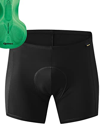 Gonso Sitivo U M, Sous-vêtement cycliste pour homme, S'adapte sous tous les shorts de vélo, Collant avec peau de chamois Sitivo avec éléments Poron, Coupe ajustée