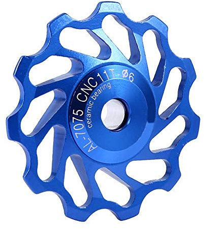 deragliatore posteriore,leggera resistente puleggia ceramica in lega alluminio ruota silenziosa for ciclisti strada montagna percorsi urbani sentieri tecnici