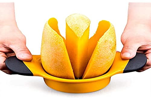 NA Küchen-Obstentkerner, Mangoschneider, Edelstahlklinge, Schäler und Entkerner Werkzeug, Mango-Trenner, mit rutschfestem Griff, xerer-1
