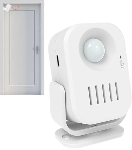 Wireless Door Chime,Entry Alert Chime - Store Welcome Buzzer Monitor, Welcome Doorbell, Motion Sensor Detect Alarm, Wireless Visitor Bell