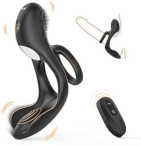 Penisringe Penis Vibrator, Silikon Penisring Sex Spielzeug für die Paare Extrem Sex, Pleasure Cockring mit Klitoris Stimulator Vibration für Frauen Erotik Sexspielzeuge für Männer Paar