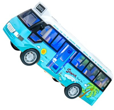 ibasenice Juguete Autobús Escolar con Luces y Sonidos Modelo Compacto Simulación con Puertas Móviles para Interacción Familiar