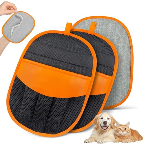 YOSEPATI Guanto Magic Brush per la Rimozione del Pelo degli Animali Domestici,Confezione da 2 Pezzi da Toelettatura Elettrostatico Yomi per Cani e Gatti,Rimuovi-Pelo Pure Path,Rimuovi-Pelo per Mobili
